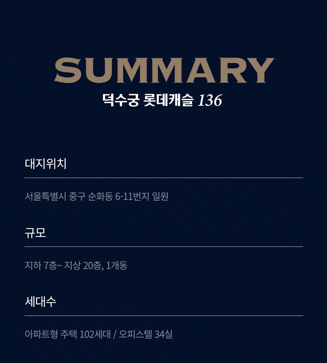 덕수궁 롯데캐슬 136 공식 분양 홈페이지 이미지 및 청약 가이드